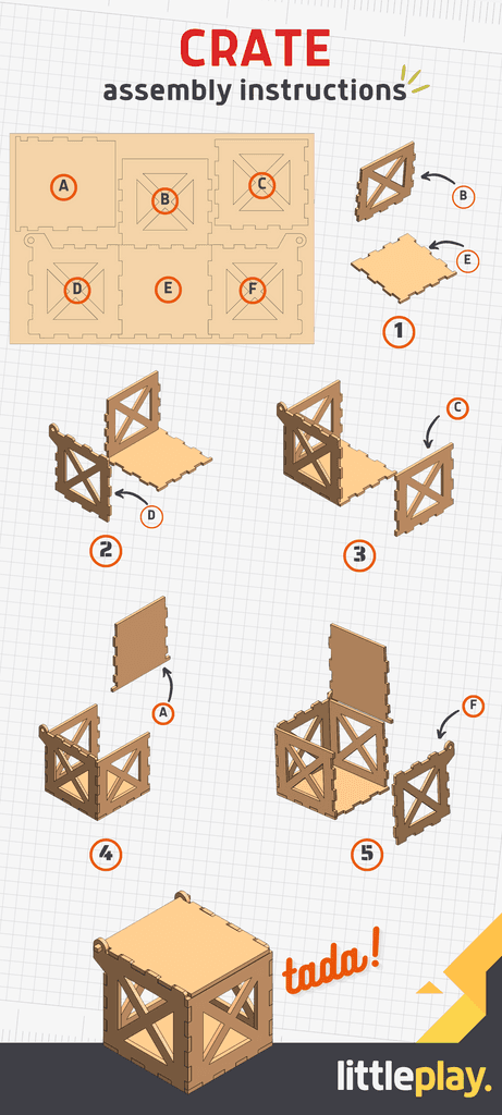 DIY Miniature Crate Assembly Instructions