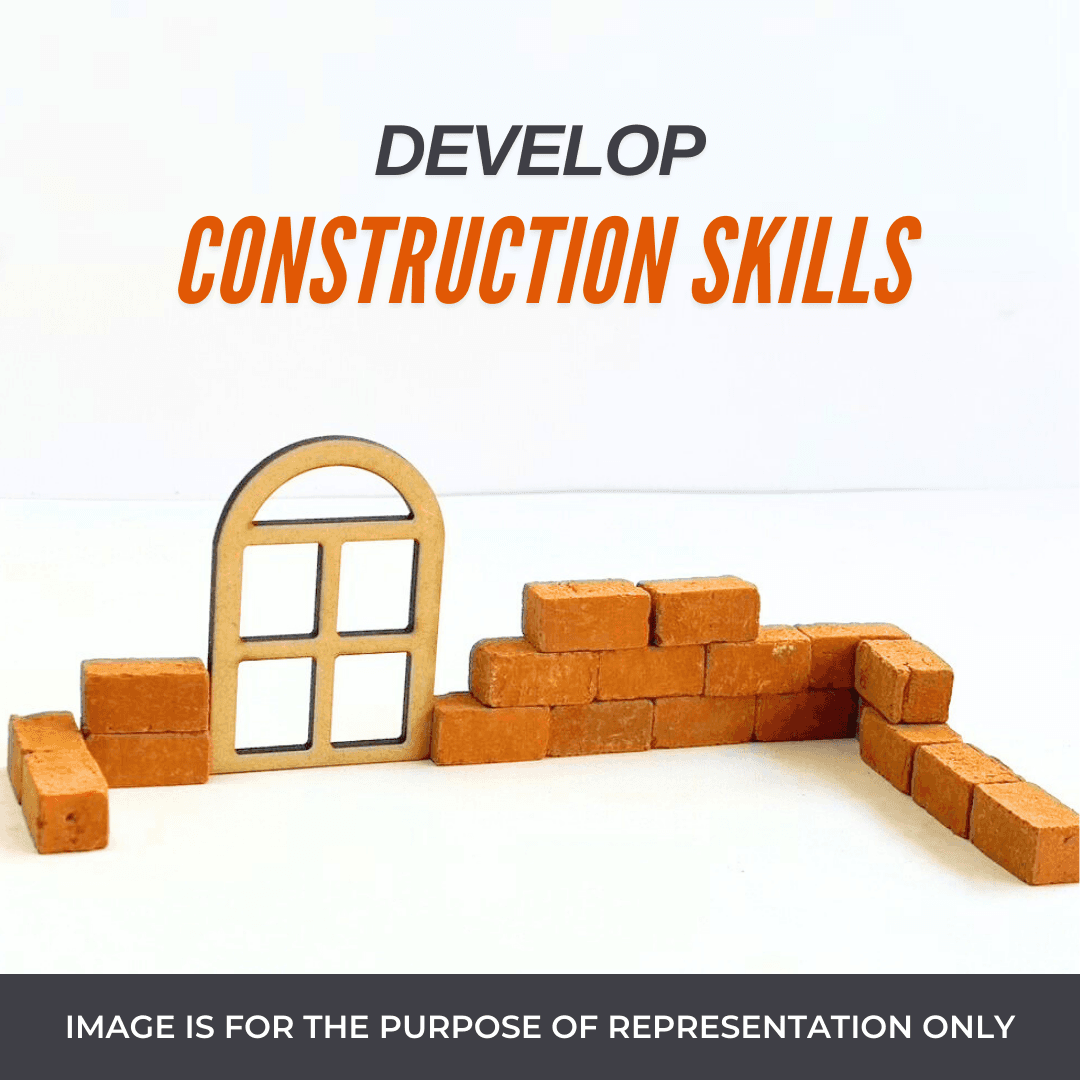 Miniature brick kit used for school projects and DIY craft projects
