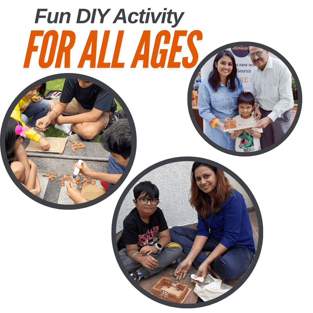 Family-friendly DIY miniature brick activity for ages four and up