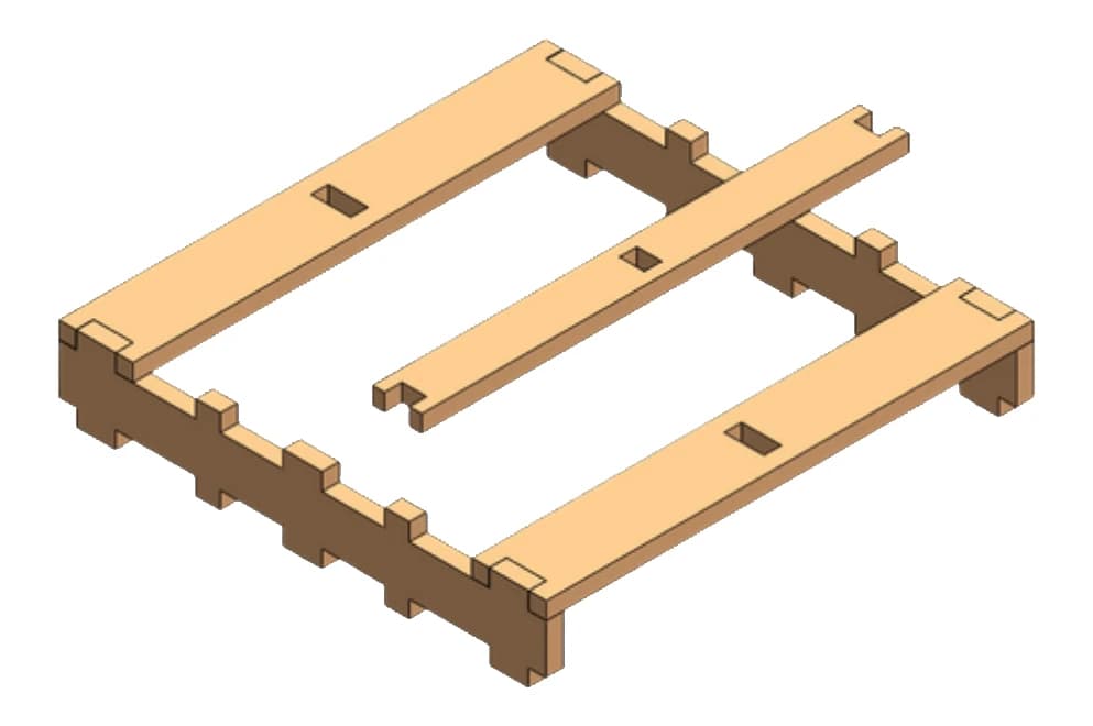 Step 2: Fit a board across the middle.