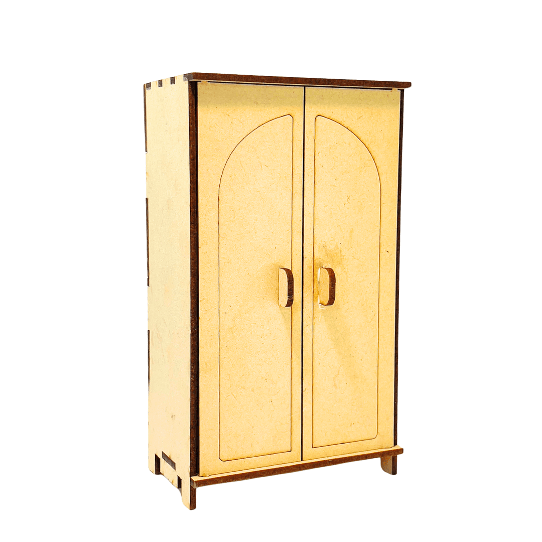 littleplay Pinewood Miniature Cupboard & Desktop Accessory, Perfect DIY Activity, All Ages - Image 2