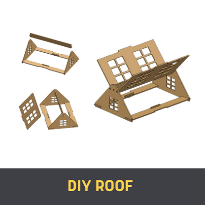 DIY Roof for Miniature Brick House